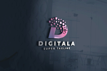 Pixelated D Letter Logo Screenshot 1