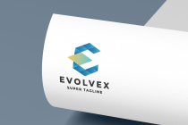 Geometric E Letter Evolution Logo Screenshot 2