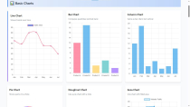 React Interactive Chart Collection - React Dashboa Screenshot 1