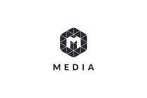 Letter M Hexagon Pixel Logo Design Vector v.08 Screenshot 3