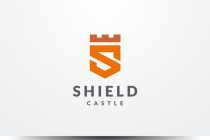 Shield Castle Letter S Logo Design Vector Screenshot 1