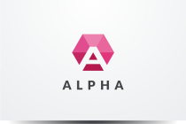 Letter A Hexagon Geometric Logo Design Vector v22 Screenshot 1
