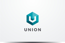 Letter U Hexagon Geometric Logo Design Vector v.03 Screenshot 1