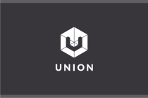 Letter U Hexagon Geometric Logo Design Vector v.03 Screenshot 2