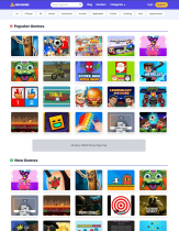 Nova Arcade HTML 5 Game Portal CMS - PHP Script Screenshot 1