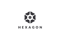 Colorful Hexagon Geometric Pixel Logo Vector Screenshot 3