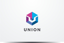 Letter U Hexagon Geometric Logo Design Vector v06 Screenshot 1