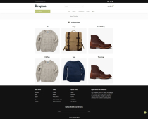 Drapsia -  Minimilistic Fashion Shopify Theme Screenshot 1