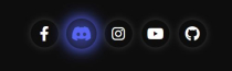 Glowing Social Media Icons – Pure HTML And CSS Screenshot 2