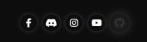 Glowing Social Media Icons – Pure HTML And CSS Screenshot 5