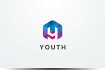 Letter Y Hexagon Pixel Logo Design Vector v10 Screenshot 1