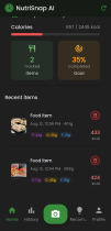 NutriSnap AI - Nutrition Diet Tracker Flutter Screenshot 1