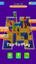 Drop People 3D Hole Puzzle Game Unity Source Code Screenshot 1
