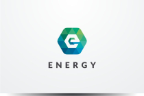 Letter E Hexagon Pixel Logo Design Vector v16 Screenshot 1