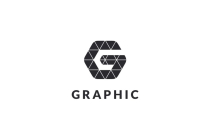 Letter G Hexagon Pixel Logo Design Vector v18 Screenshot 3