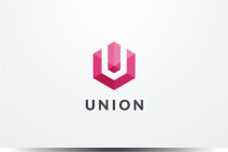 Letter U Hexagon Geometric Logo Design Vector v07 Screenshot 1