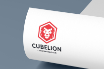 Geometric Lion and Cube Logo Screenshot 1