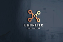 Modern Drone and Technology Logo Screenshot 1