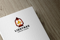 Vintage Lantern and Light Logo Screenshot 2