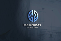 Abstract Neuron and Brain Logo Screenshot 1