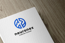 Abstract Neuron and Brain Logo Screenshot 2