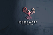 Geometric Red Eagle Logo Screenshot 1