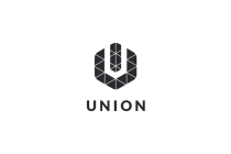 Letter U Hexagon Pixel Logo Design Vector v08 Screenshot 3