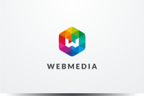 Letter W Hexagon Colorful Logo Design Vector v05 Screenshot 1