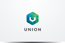 Letter U Hexagon Pixel Logo Design Vector v.09 Screenshot 1