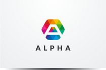 Letter A Hexagon Colorful Logo Design Vector v24 Screenshot 1
