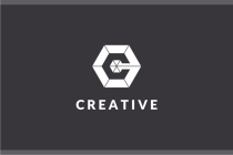 Letter C Hexagon Geometric Logo Design Vector v07 Screenshot 2