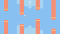 Flappy Paper Plane - HTML5 Construct Game Screenshot 1