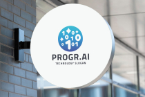 Abstract AI Programming Logo Screenshot 2