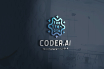 Abstract AI Coder System Logo Screenshot 1