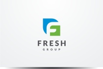 Fresh Group Initial Letter F FG GF Logo Design Screenshot 1