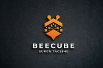 Abstract Bee and Cube Logo Screenshot 1