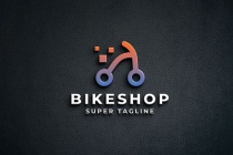 Abstract Digital Bike Logo Screenshot 1