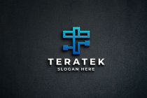 Technology and Network Letter T Logo Screenshot 1