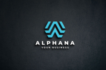 Abstract Hexagon and Letter A Logo Screenshot 1