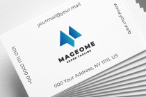 Geometric Mountain and Letter M Logo Screenshot 2