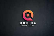 Geometric Cube and Letter Q Logo Screenshot 1