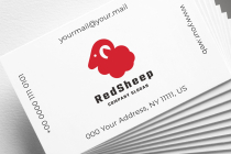 Minimalist Red Sheep Logo Screenshot 2