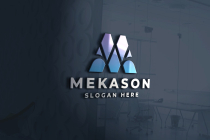 Modern Geometric M Logo Screenshot 1
