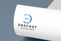 Modern Chat App Letter D Logo Screenshot 2
