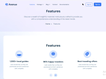 Avenue Pro NextJs Travel Website Template Screenshot 5