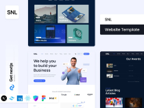 SNL Pro NextJs Tailwind Website Template Screenshot 1