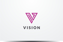 Vision Letter V Triangle Logo Design Vector v03 Screenshot 1
