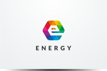 Letter E Hexagon Colorful Logo Design Vector v23 Screenshot 1