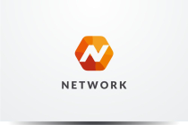 Letter N Hexagon Logo Design Vector v07 Screenshot 1