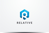 Letter R Hexagon Geometric Logo Design Vector v08 Screenshot 1
